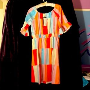 Belle lily color block dress